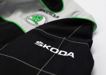 logo embroidery on the sleeve